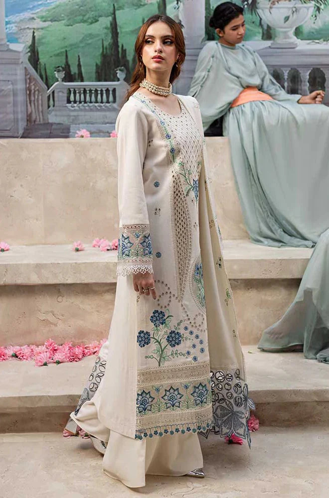 RP1074-QalamKar - 3PC Lawn ChickenKari Embroidered Suit