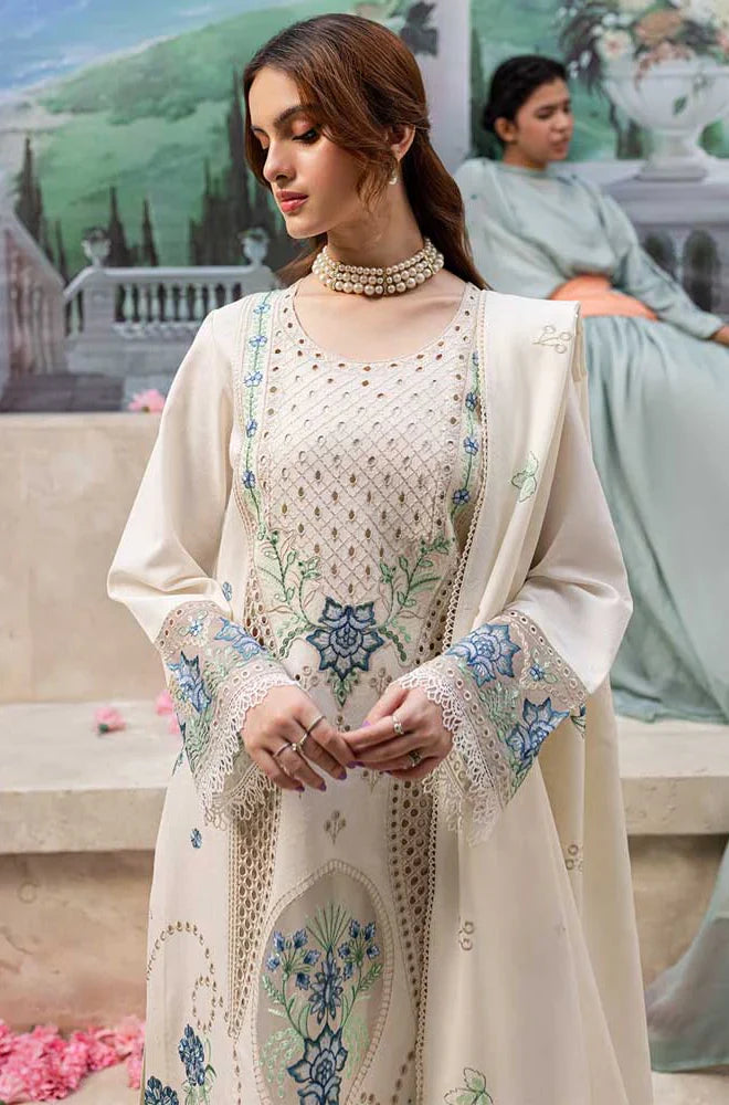 RP1074-QalamKar - 3PC Lawn ChickenKari Embroidered Suit
