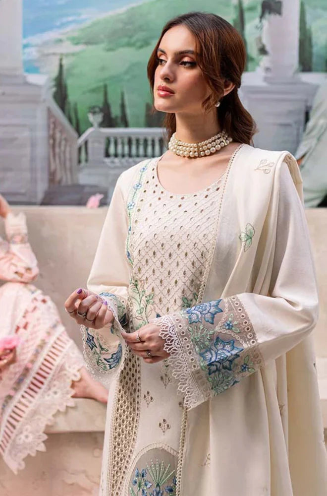 RP1074-QalamKar - 3PC Lawn ChickenKari Embroidered Suit