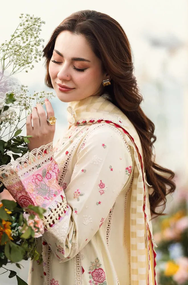 RP1101-Qalamkar - Summer 3PC Lawn Embroidered Suit