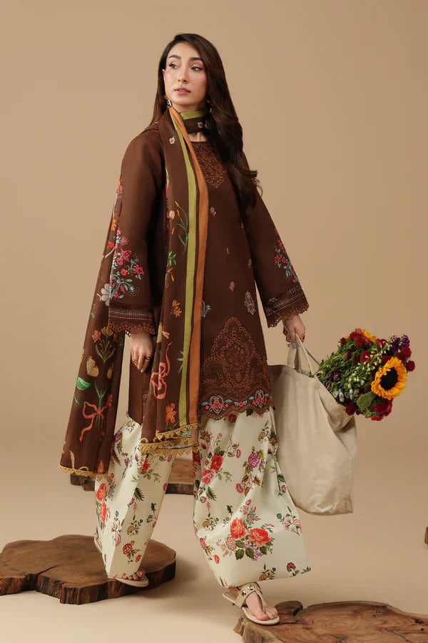 Rp1211 RajBari - Summer-3PC Lawn Embroidered Suit