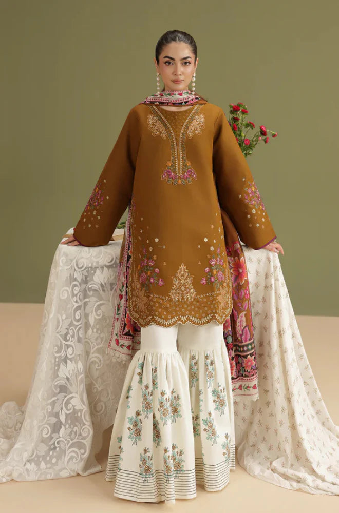Rp1212RajBari - Summer-3PC Lawn Embroidered Suit