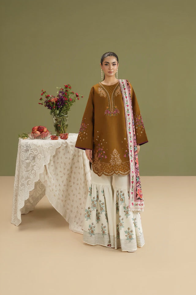 Rp1212RajBari - Summer-3PC Lawn Embroidered Suit
