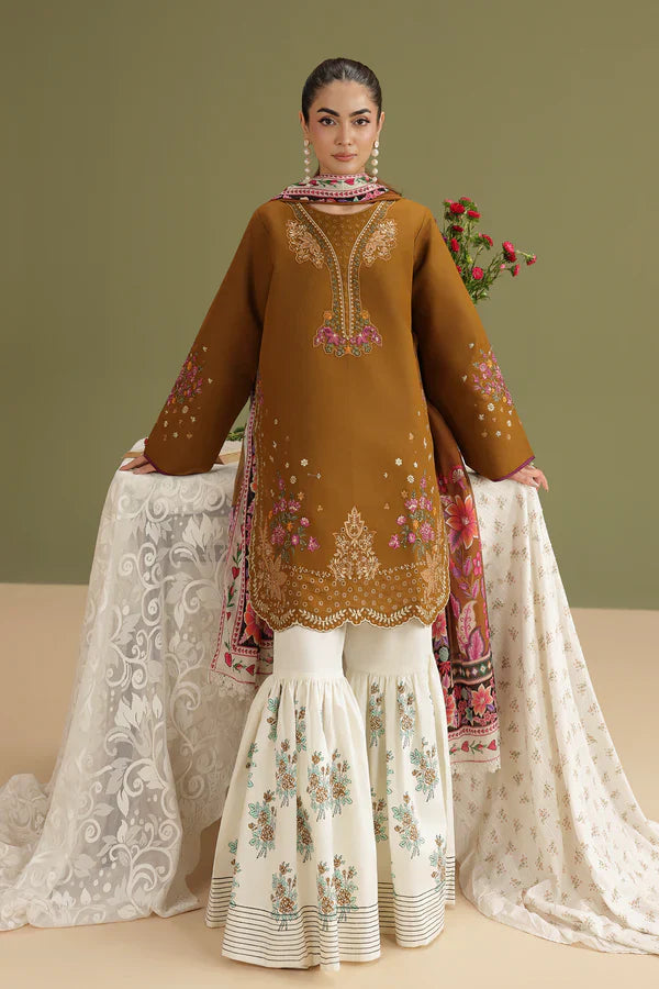 Rp1212RajBari - Summer-3PC Lawn Embroidered Suit