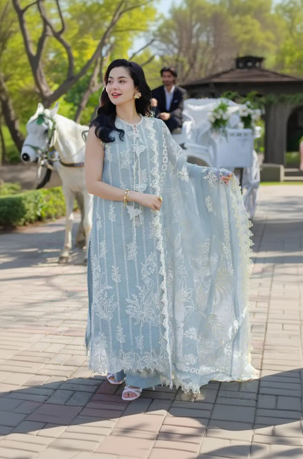 RP1200SUMMER 3PC Lawn ChickenKari Embroidered Suit