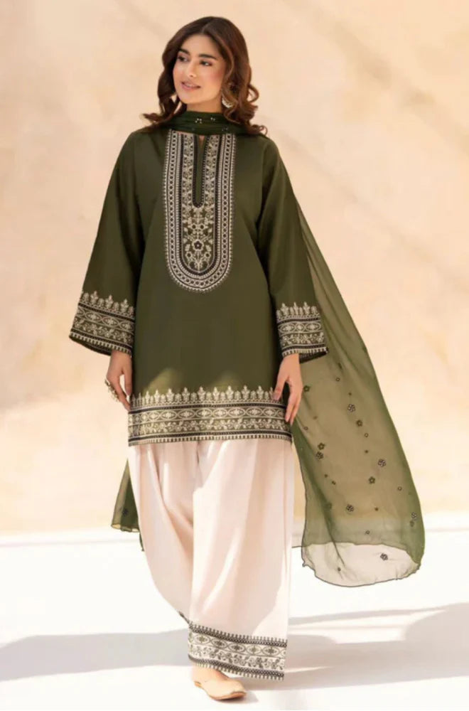 Rp1183 Sapphire - Summer 3PC Lawn Embroidered Suit