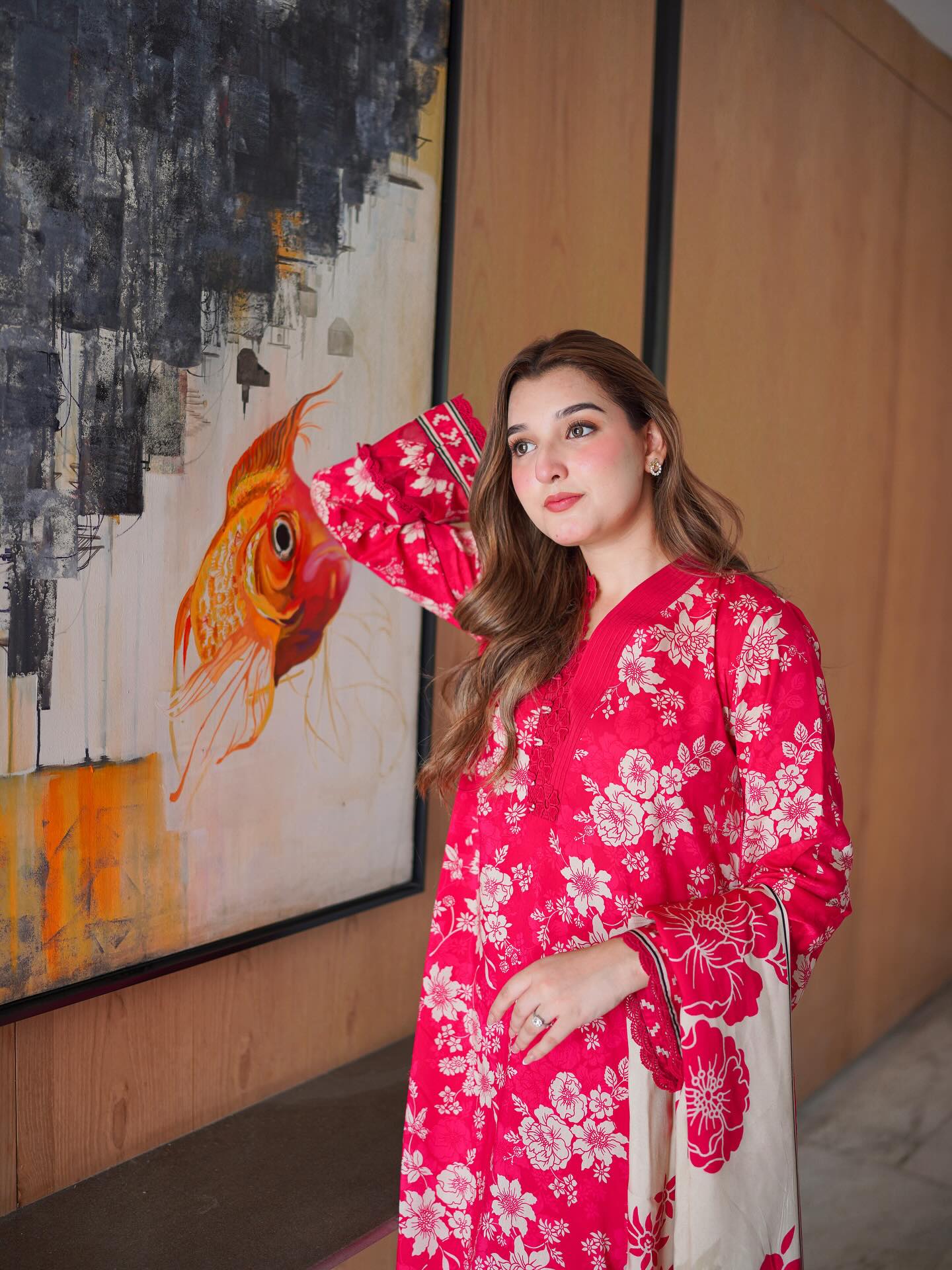 RP33416- Sapphire - Winter 3PC Karandi Digital Print Dress