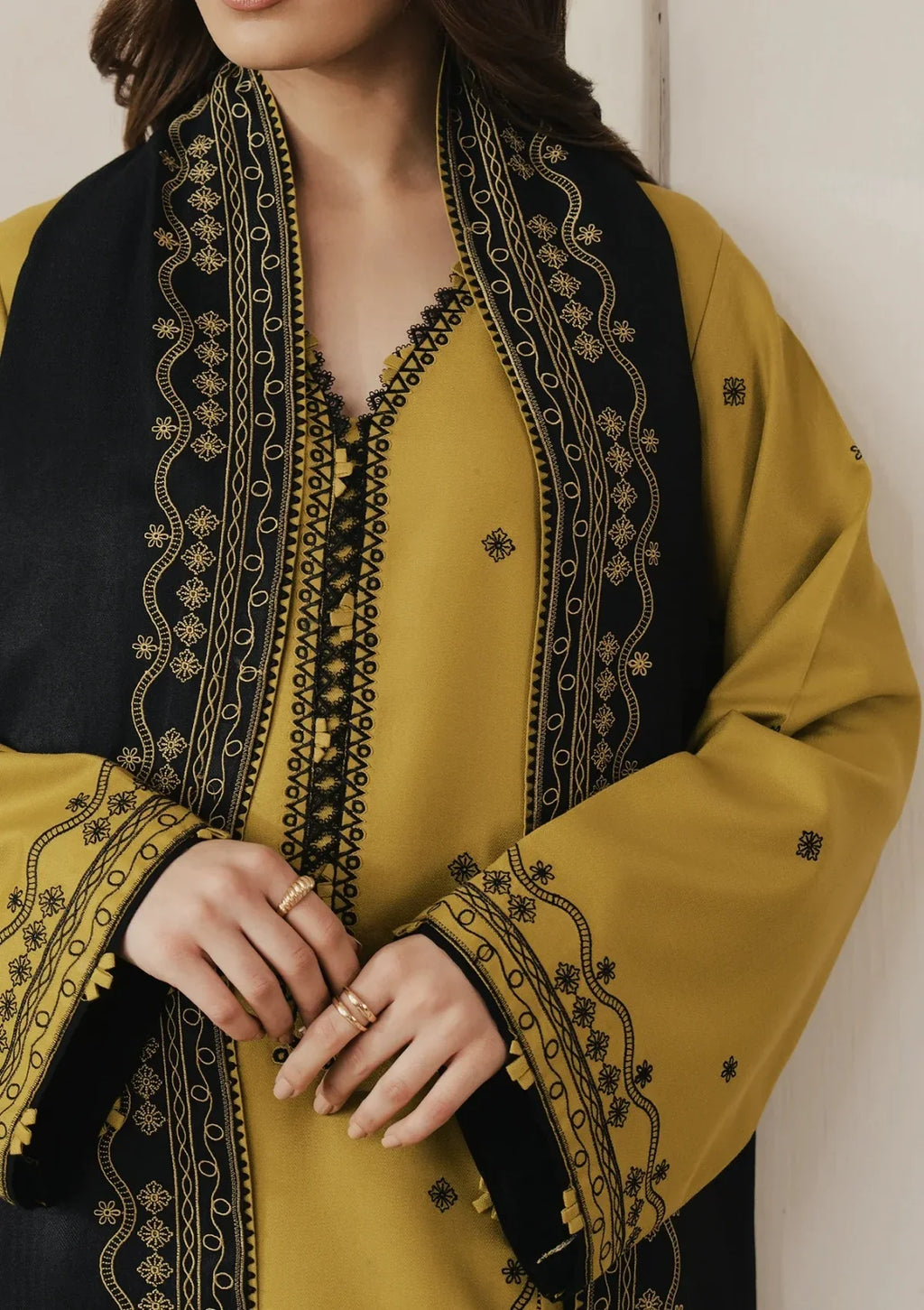 Rp33152- Seran - Winter 3PC Dhanak Embroidered Suit