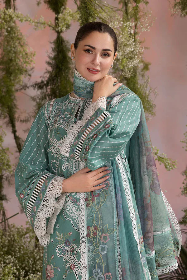 Rp1113- Sobia Nazir - Summer 3PC Lawn ChickenKari Embroidered Suit