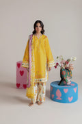 RP1195Summer - 3PC Lawn Digital Print Dress