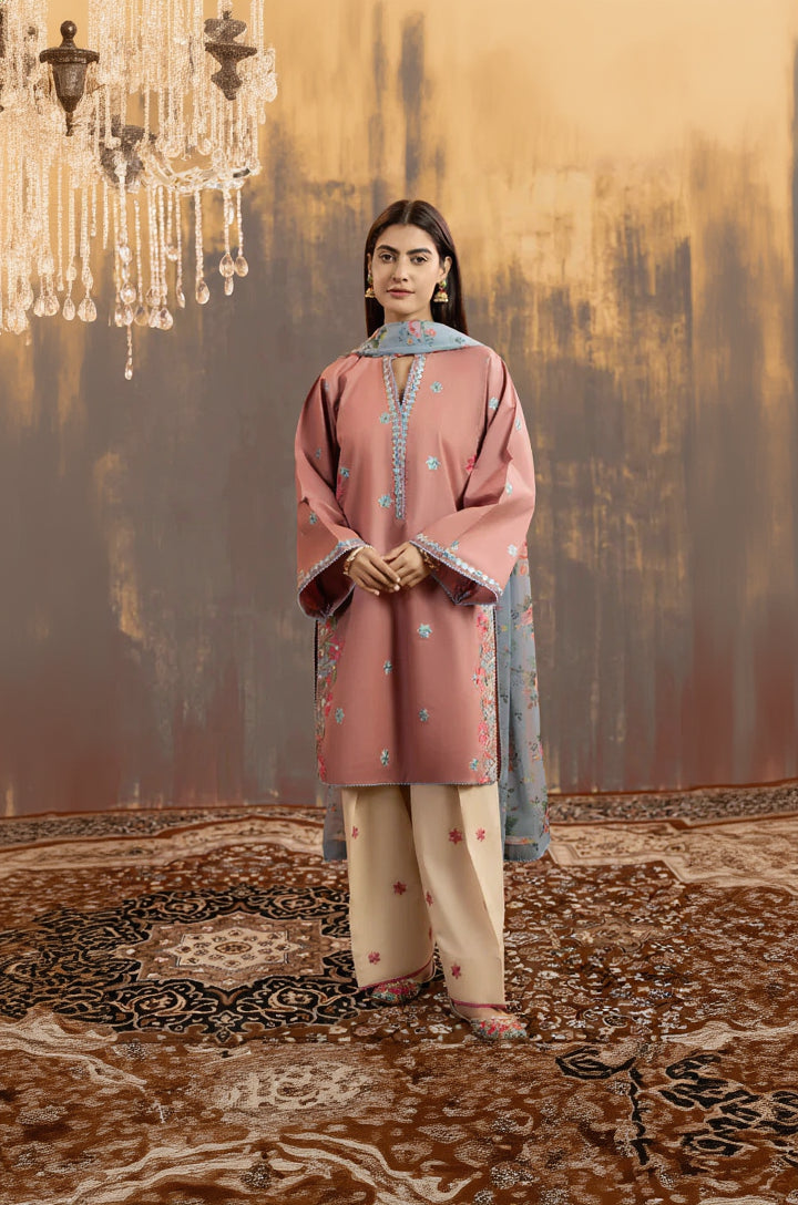 Rp1192Summer-3PC Lawn Embroidered Suit