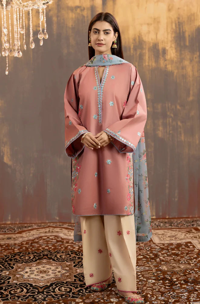 Rp1192Summer-3PC Lawn Embroidered Suit