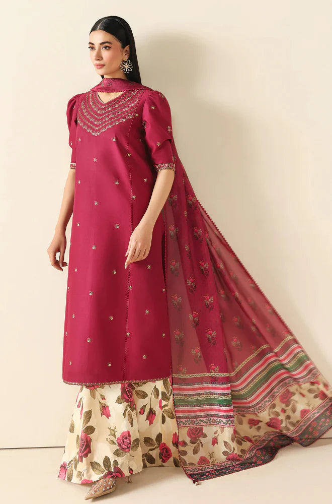 Rp1194Summer - 3PC Lawn Embroidered Suit