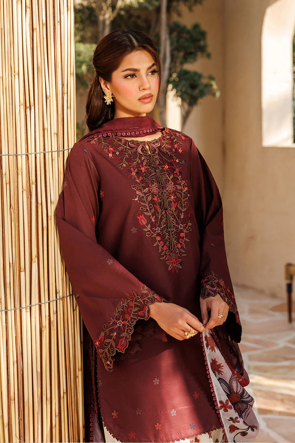 Rp1198Summer - 3PC Lawn Embroidered Suit