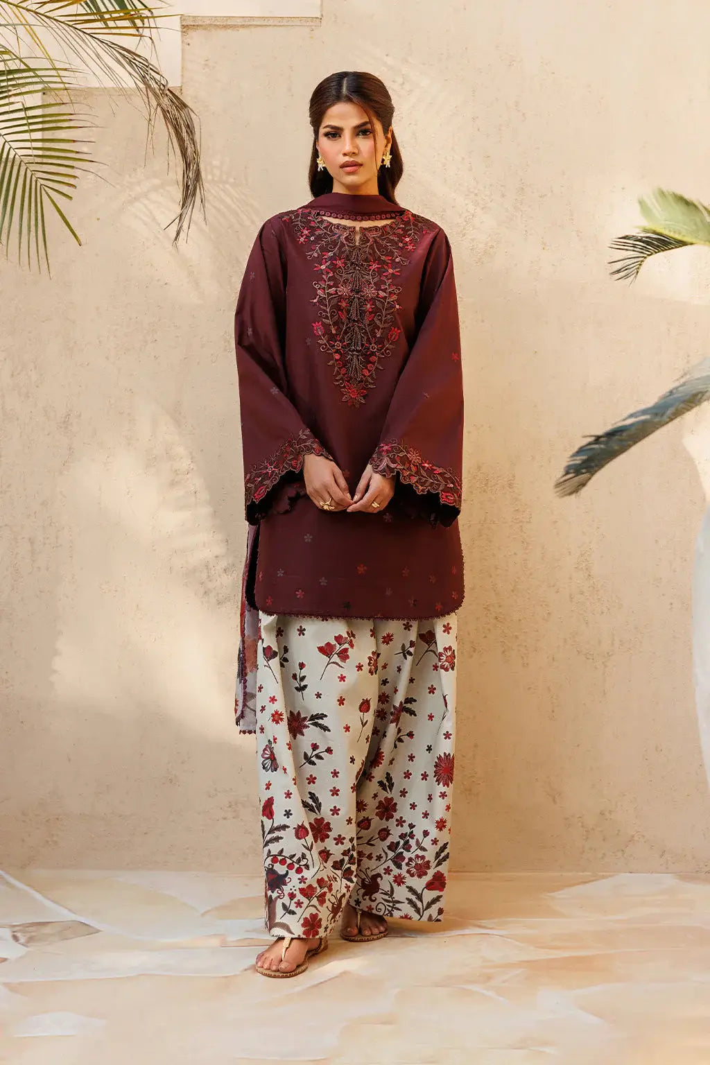 Rp1198Summer - 3PC Lawn Embroidered Suit