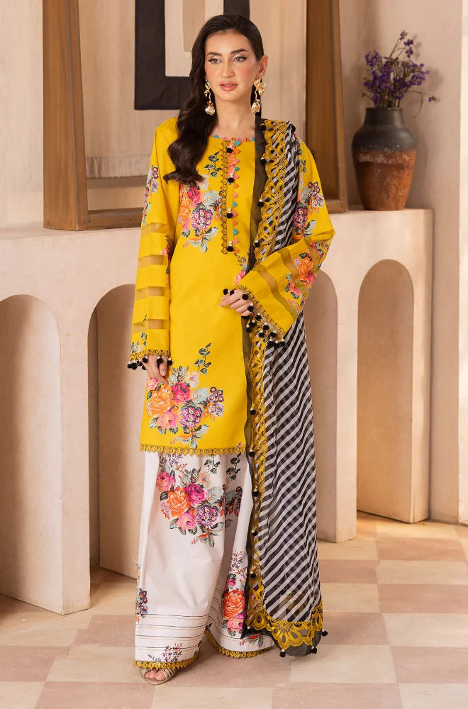 RP1161Summer 3PC Lawn Digital Print Dress