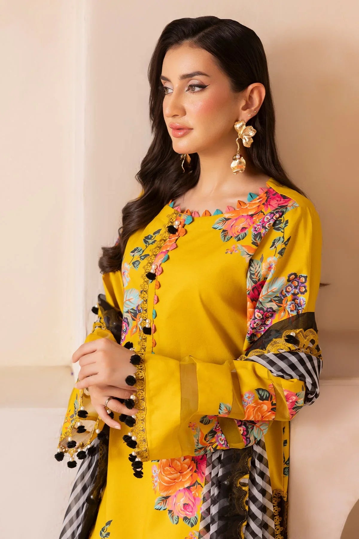 RP1161Summer 3PC Lawn Digital Print Dress