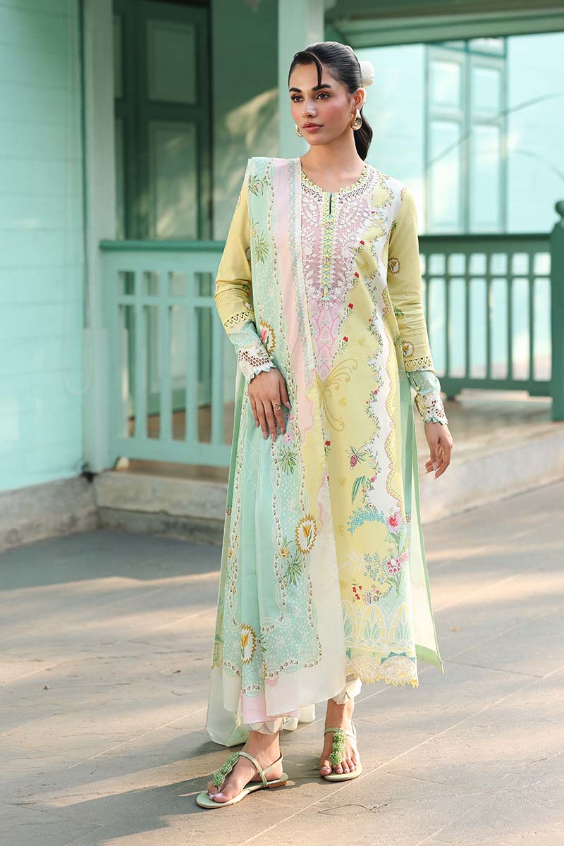 RP1162Summer 3PC Lawn Digital Print Dress