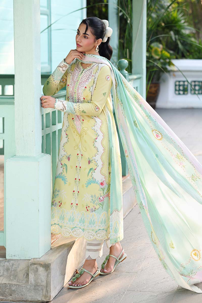 RP1162Summer 3PC Lawn Digital Print Dress