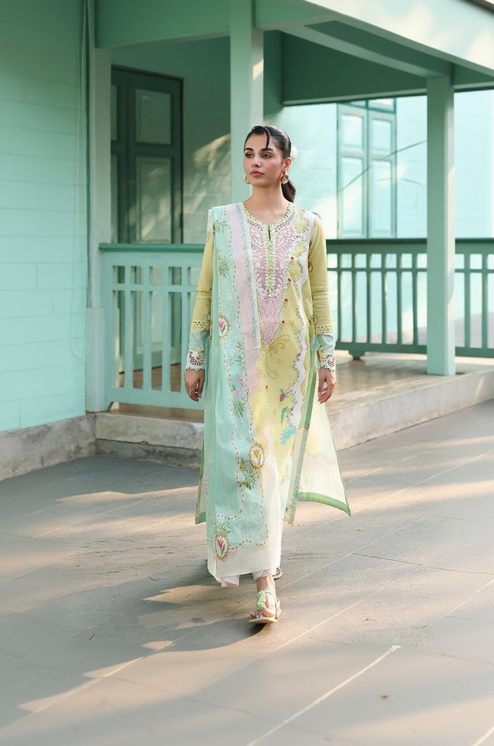 RP1162Summer 3PC Lawn Digital Print Dress