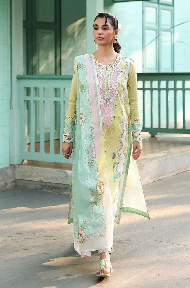 RP1162Summer 3PC Lawn Digital Print Dress
