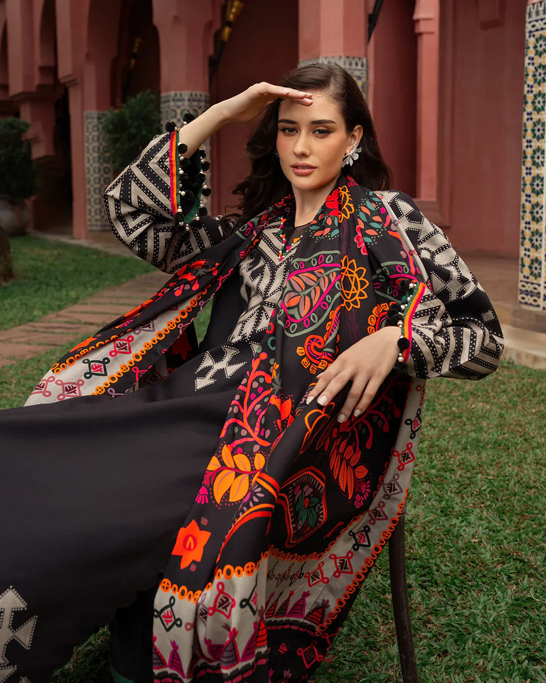 RP1165Summer 3PC Lawn Digital Print Dress