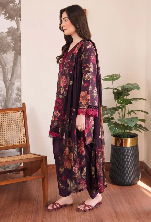 RP1170Summer 3PC Lawn Digital Print Dress