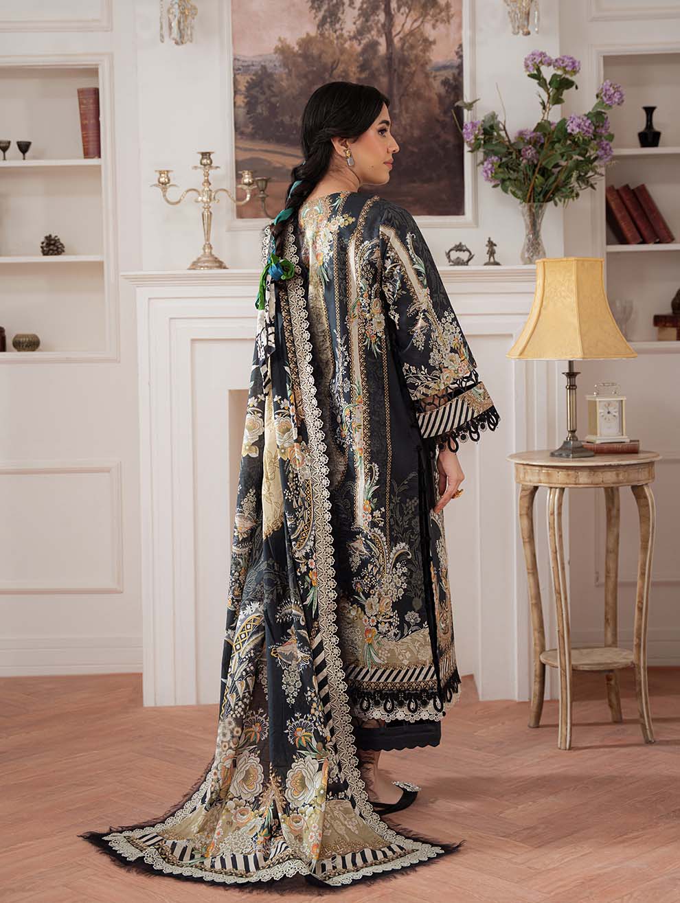 RP1219Summer 3PC Lawn Digital Print Dress