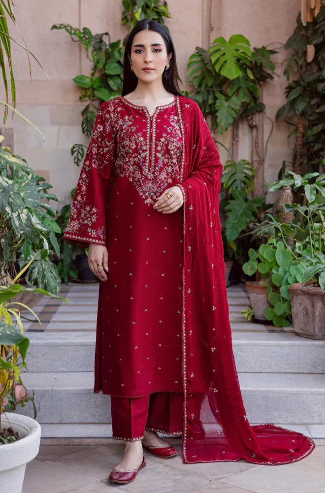 RP1202Summer 3PC Lawn Embroidered Suit