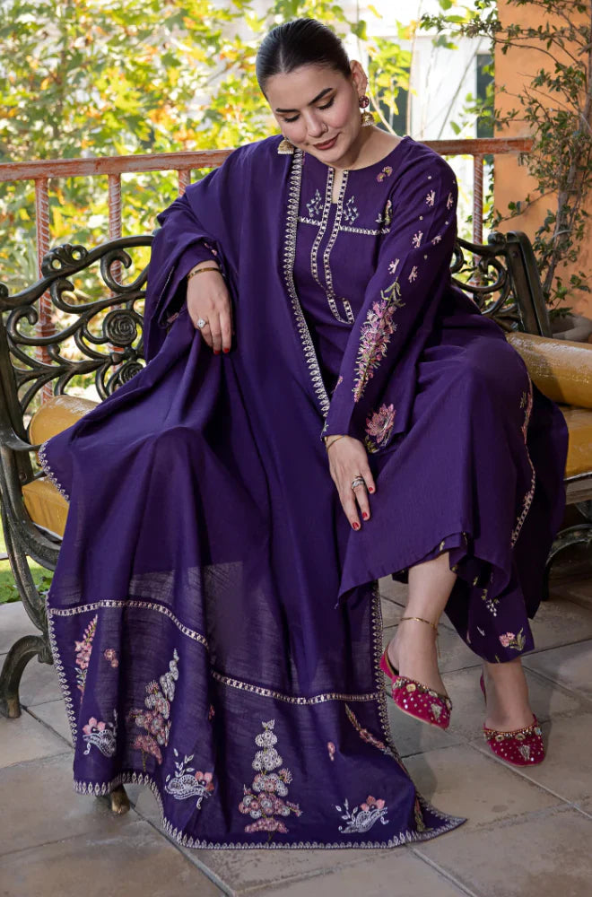 Rp-33151Urge - Summer 3PC Lawn Embroidered Suit