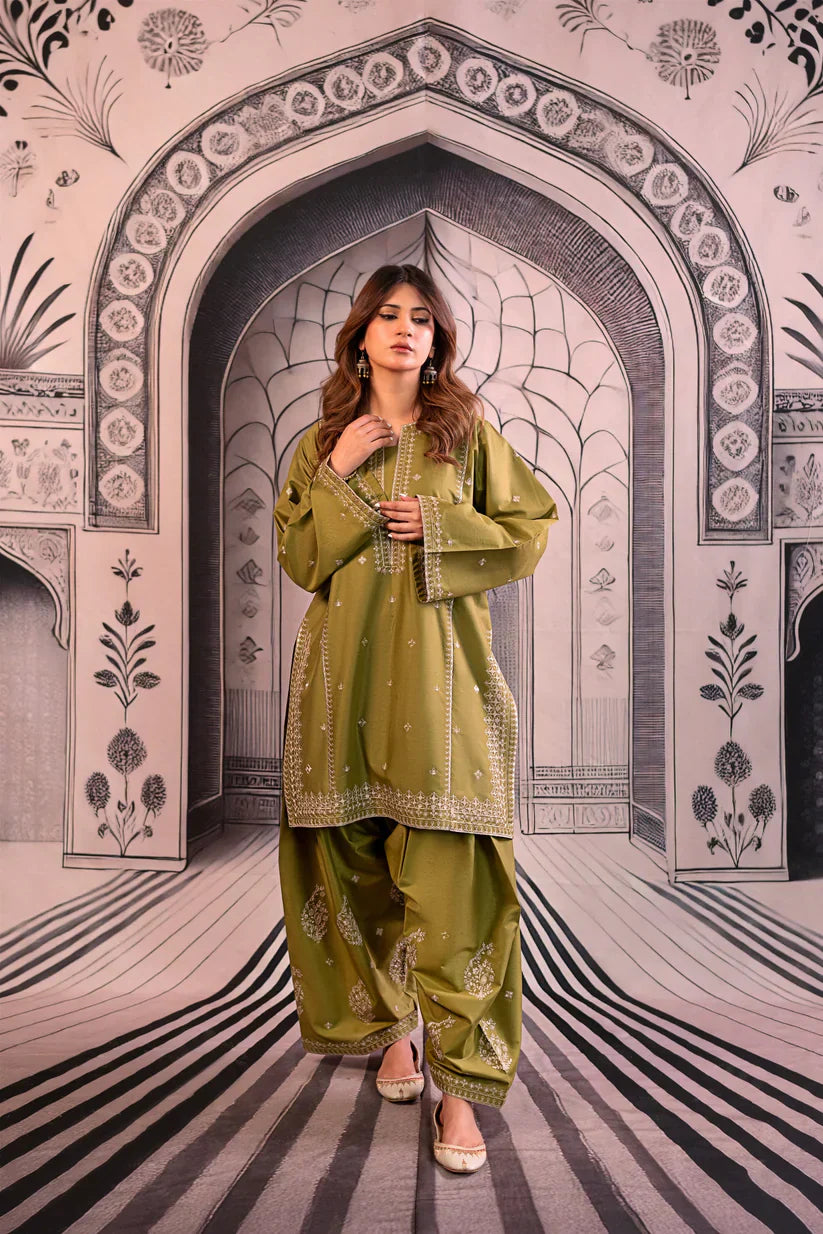 Rp3344 - Urge - Winter 3PC Dhanak Embroidered Suit