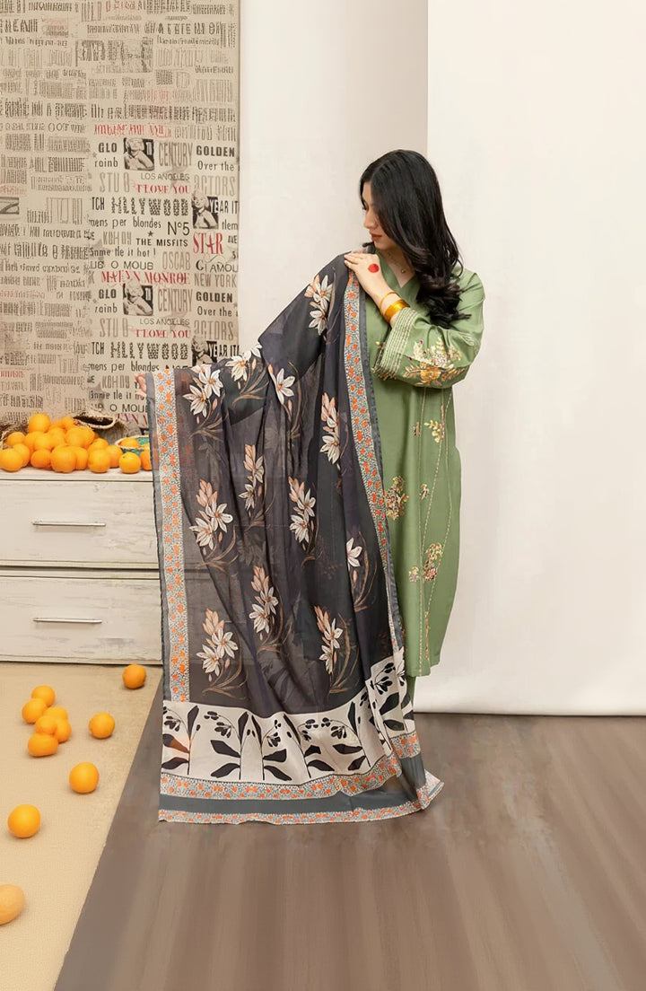 Rp3350- Urge - Winter 3PC Dhanak Embroidered Suit