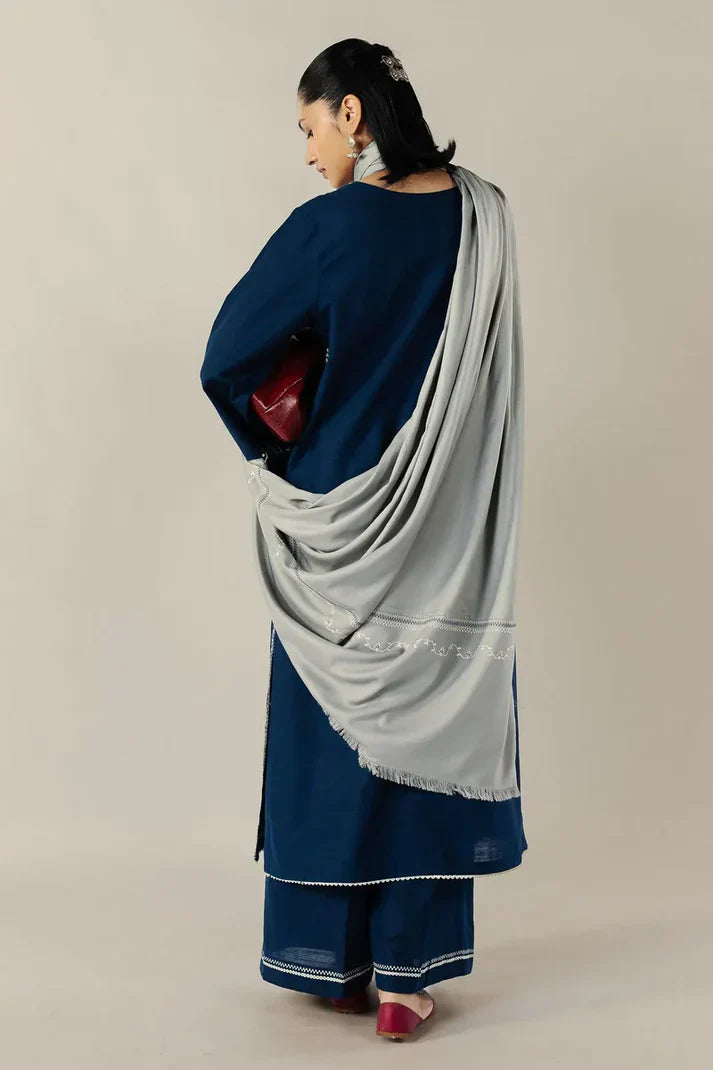 Rp33122- Zara Shahjahan - Winter 3PC Dhanak Embroidered Suit